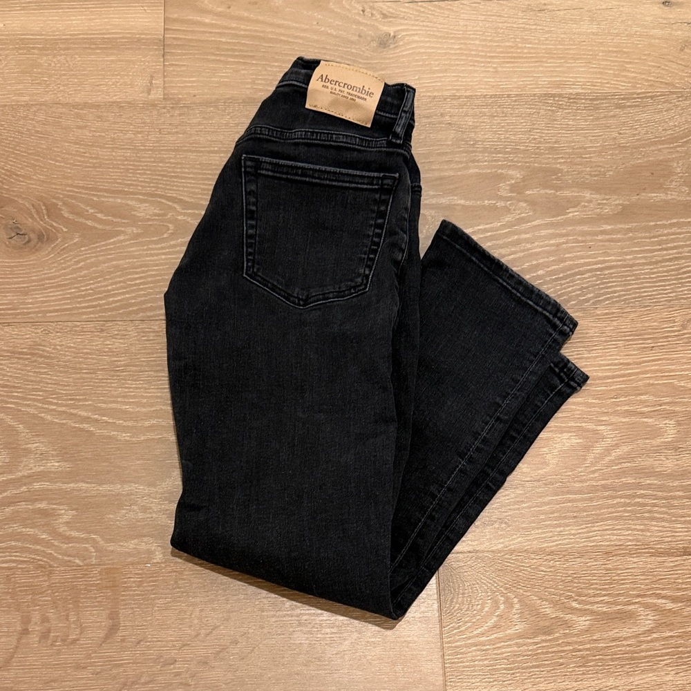 Abercrombie Kids Black Straight Jeans